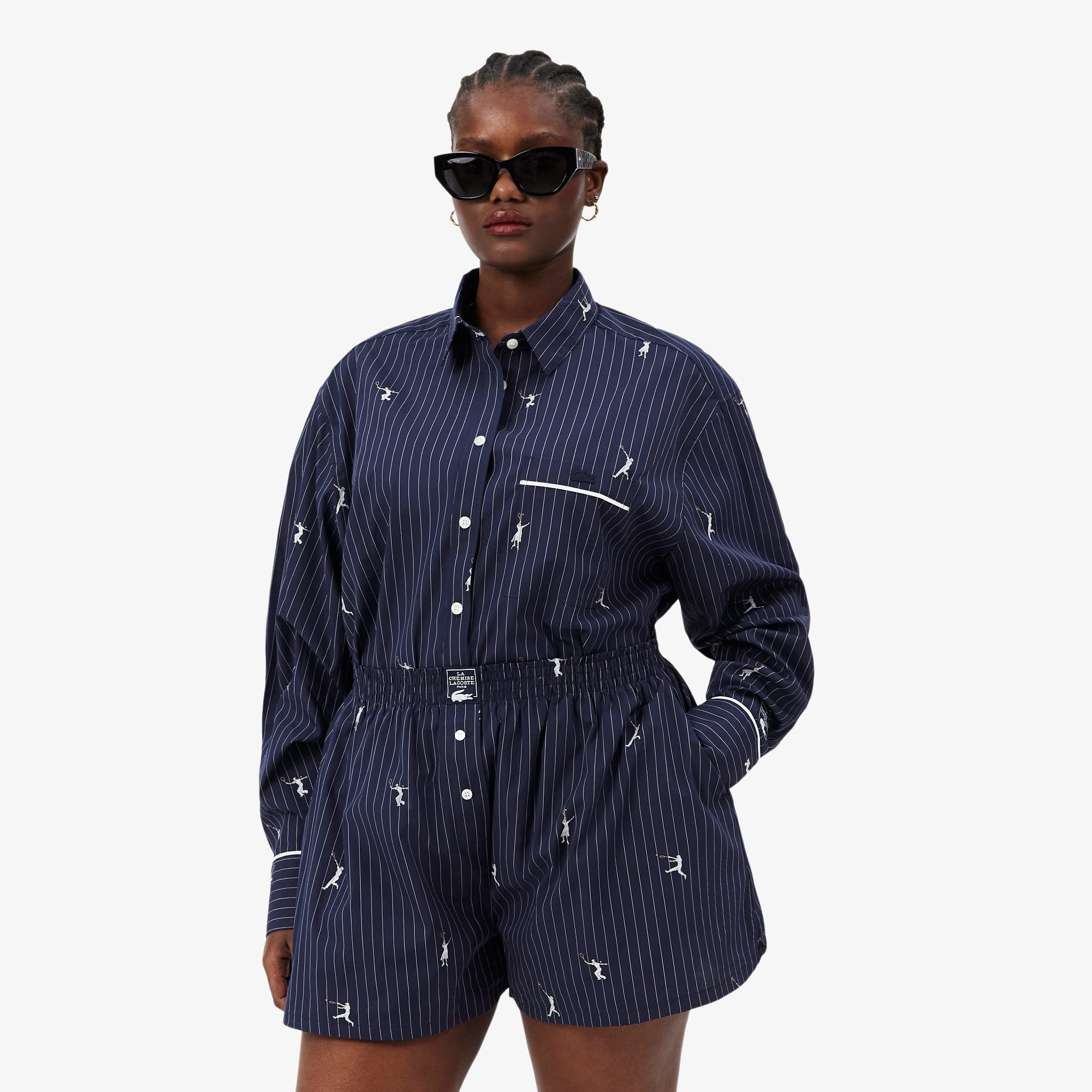 LACOSTE ポロシャツ US 5 Oversized Shirt with Motifs - All Women's Clothing - New In 2026