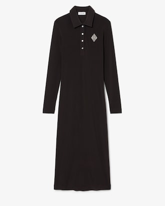 Embroidered Badge Slim Fit Polo Dress