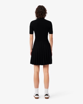 Robe col polo pliss&eacute;e