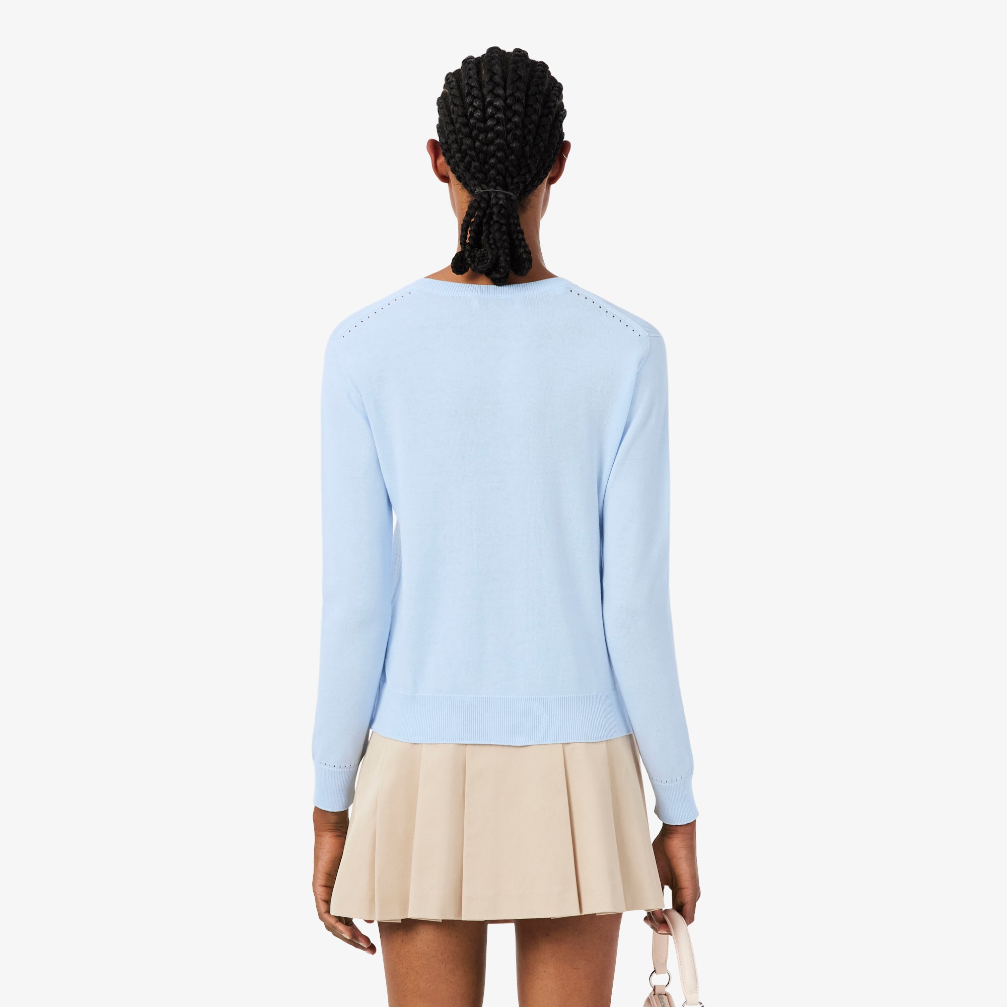 3D Knit Crew Neck Sweater
