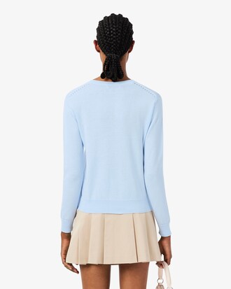 3D Knit Crew Neck Sweater