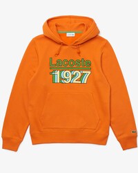 Men's Vintage Printed Hooded Fleece Sweatshirt