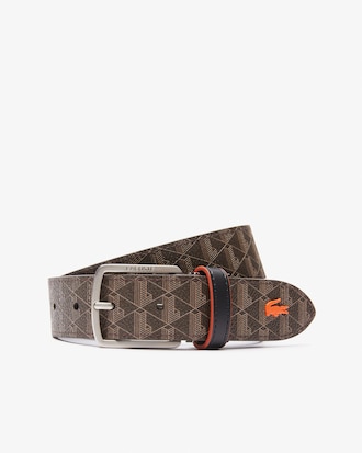 Monogram Tongue Buckle Woven Belt