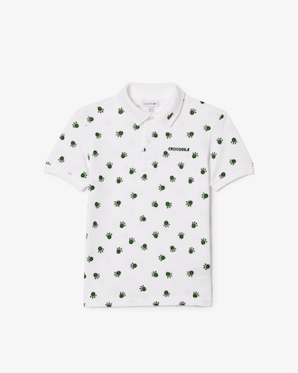 Kids' Mini Piqu&eacute; Print Polo