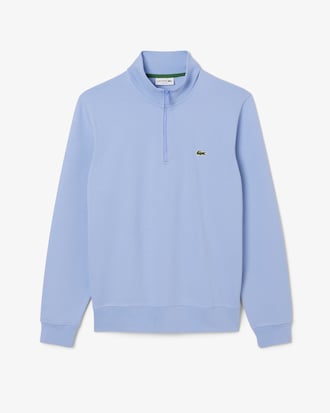 Sweatshirt col montant zipp&eacute; molleton