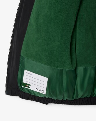 Unisex Embroidered Crocodile Hooded Puffed Jacket