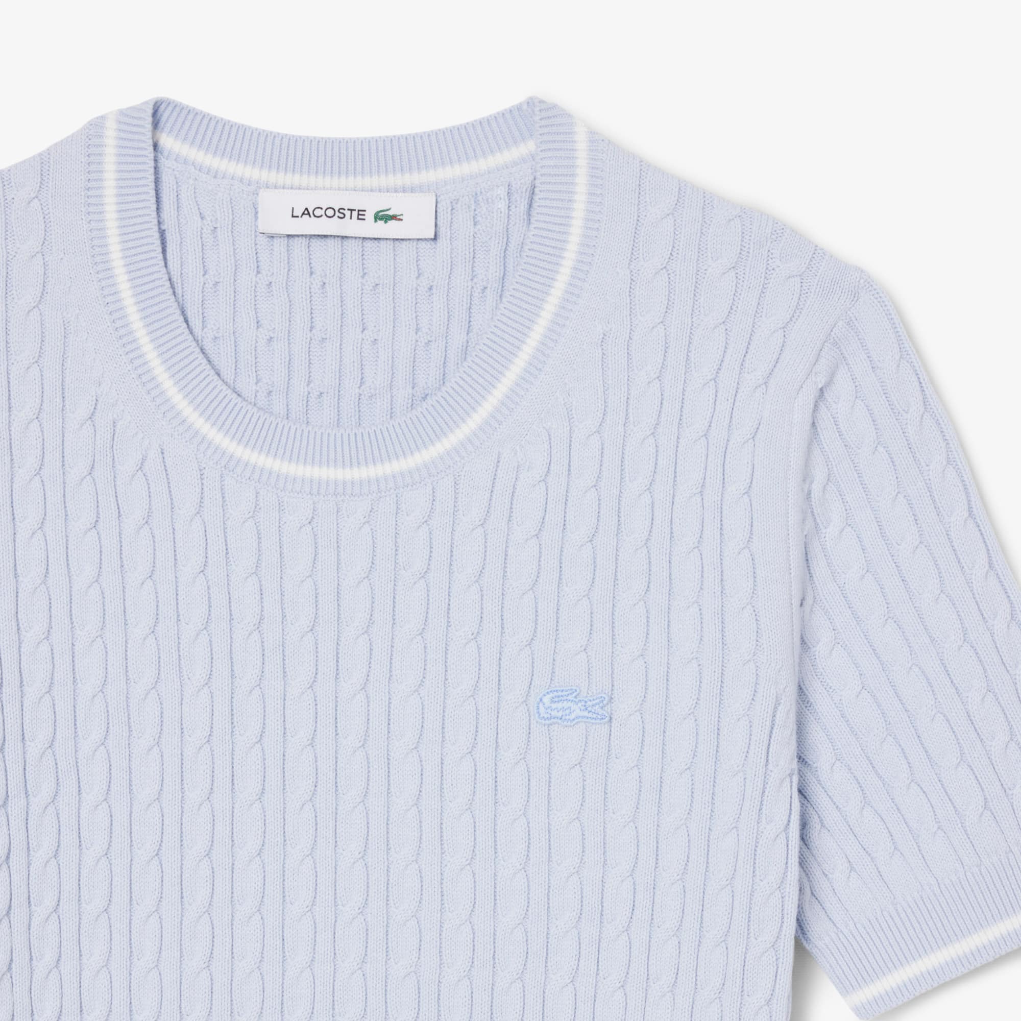 Short Sleeved Cable Knit Sweater - Men's Tracksuits - New In 2026
