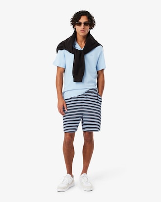 Regular Fit Striped Cotton Shorts