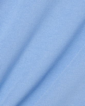 Men's Ribbed Cotton Polo Collar Sweatshirt