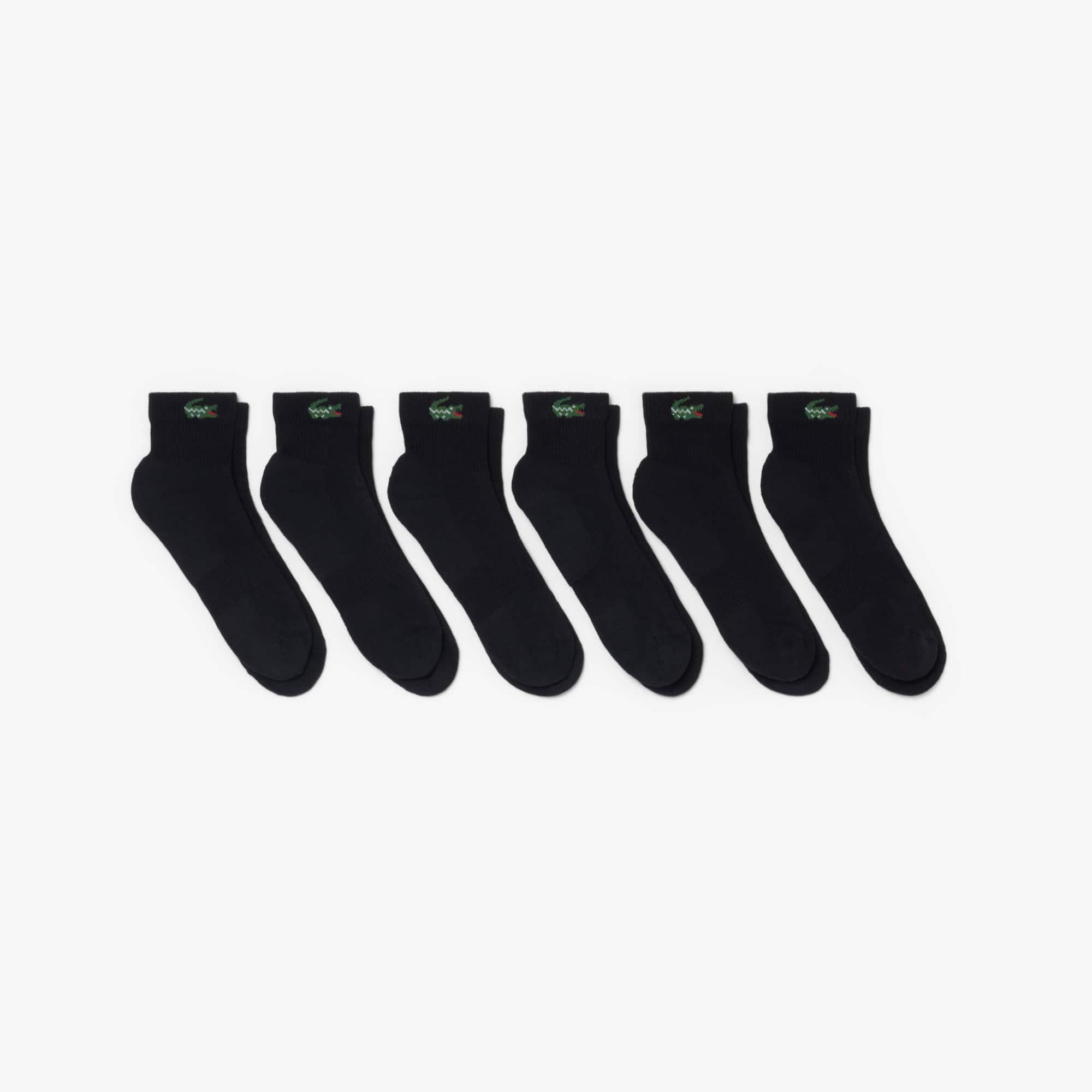 6-Pack Striped Cotton Ankle Socks