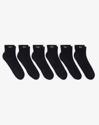 6-Pack Striped Cotton Ankle Socks