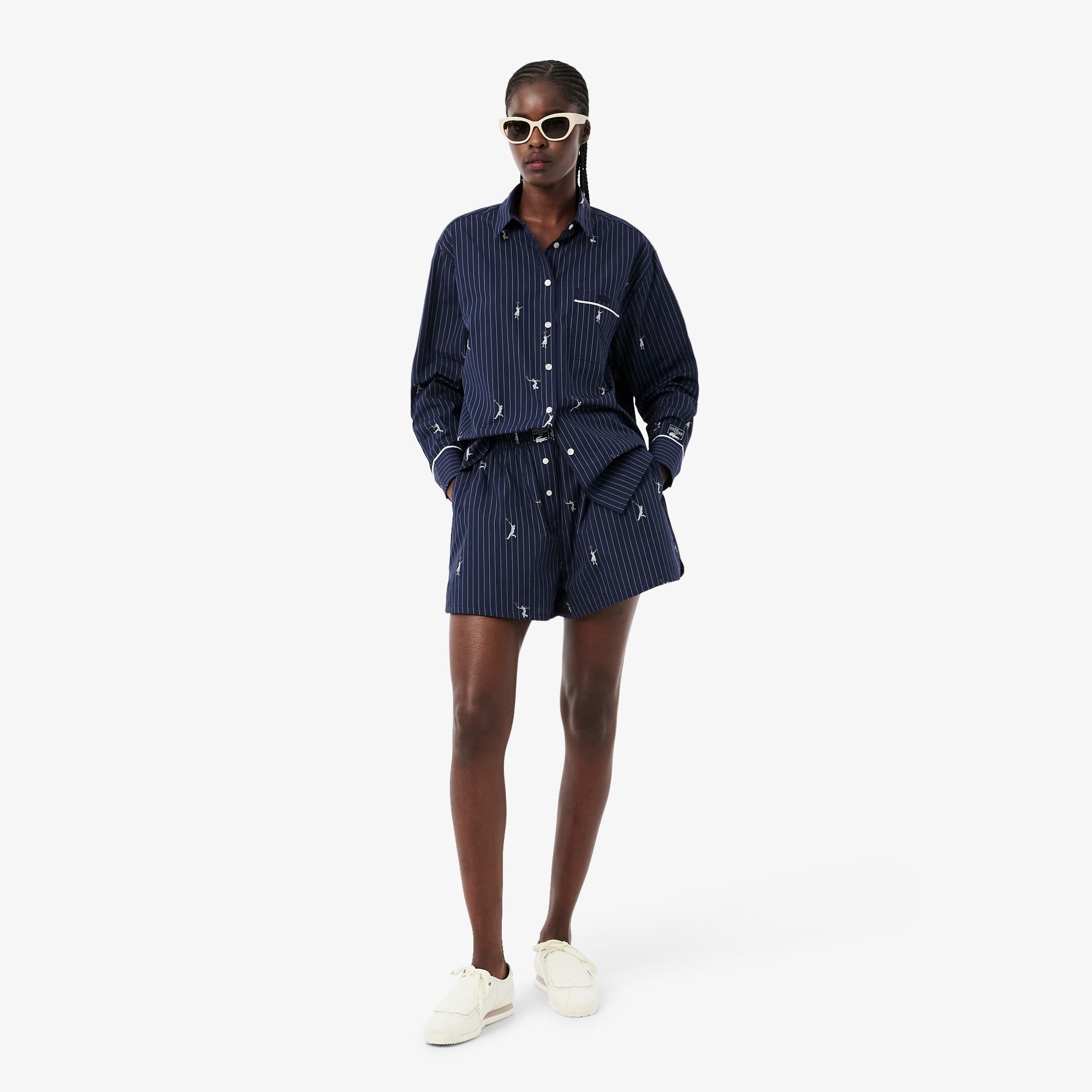 Lacoste Cotton Poplin Jacquard Boxer Shortsâ â