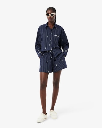 Cotton Poplin Jacquard Boxer Shorts   