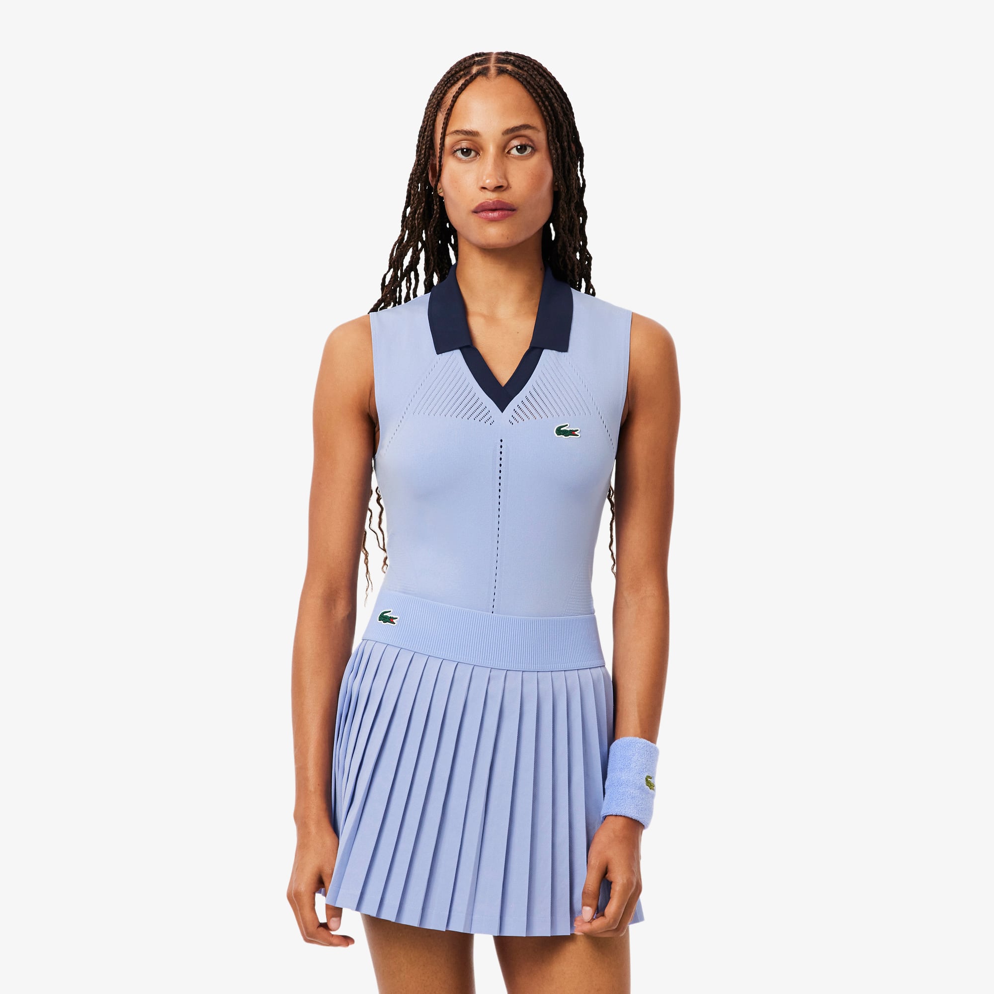Women's Sleeveless Stretch Knit Tennis Polo - Polo Shirts - New In