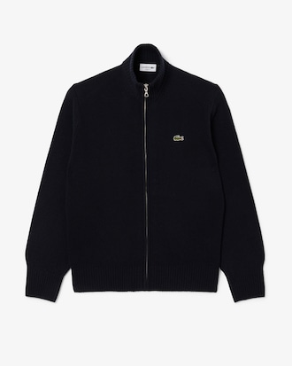 Men's Wool Zip-Up Sweater