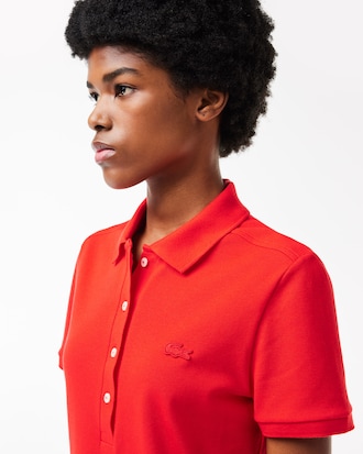 Women's L.12.D Slim Fit Stretch Mini Piqué Polo
