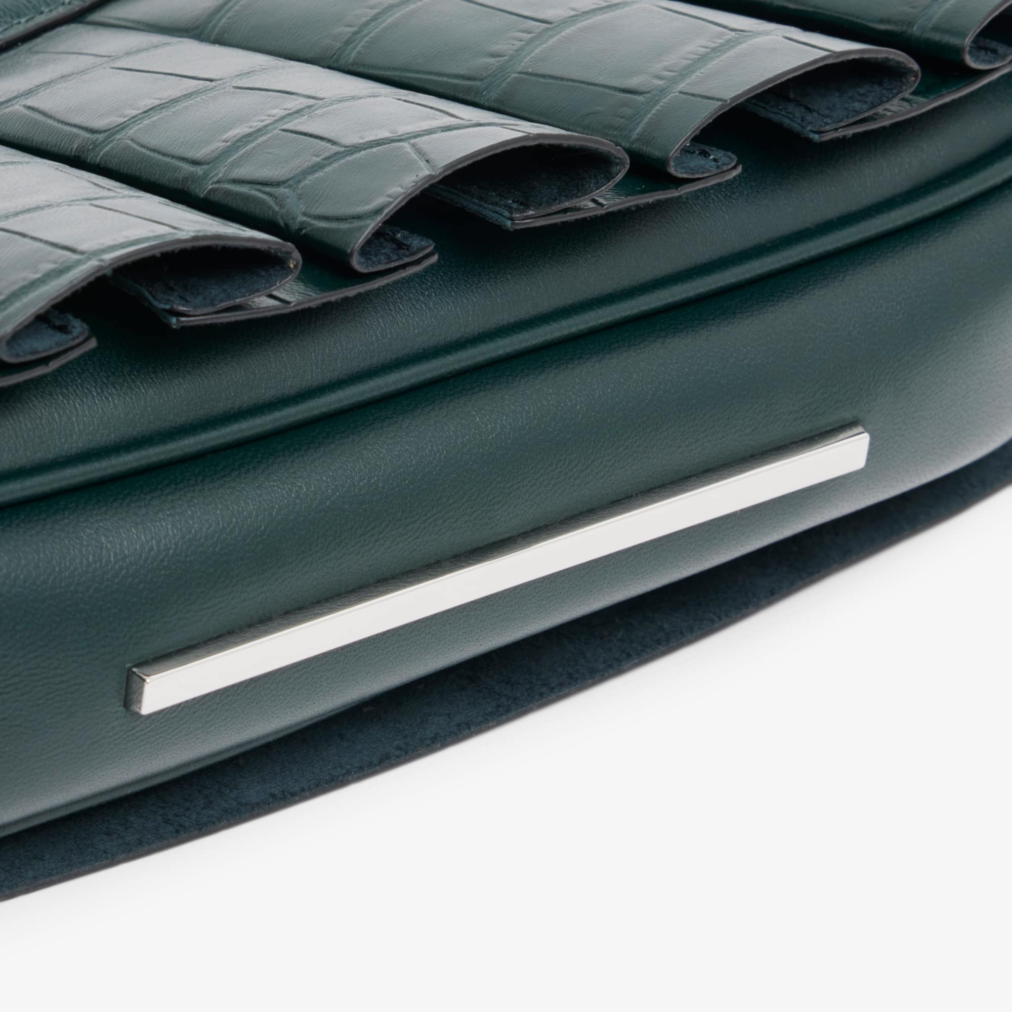 Runway H Lenglen Crocodile Effect Leather Bag