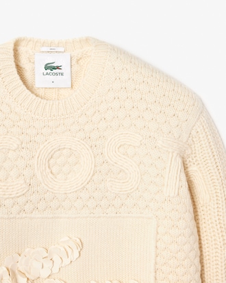 Unisex Embroidery Collection Patchwork Sweater