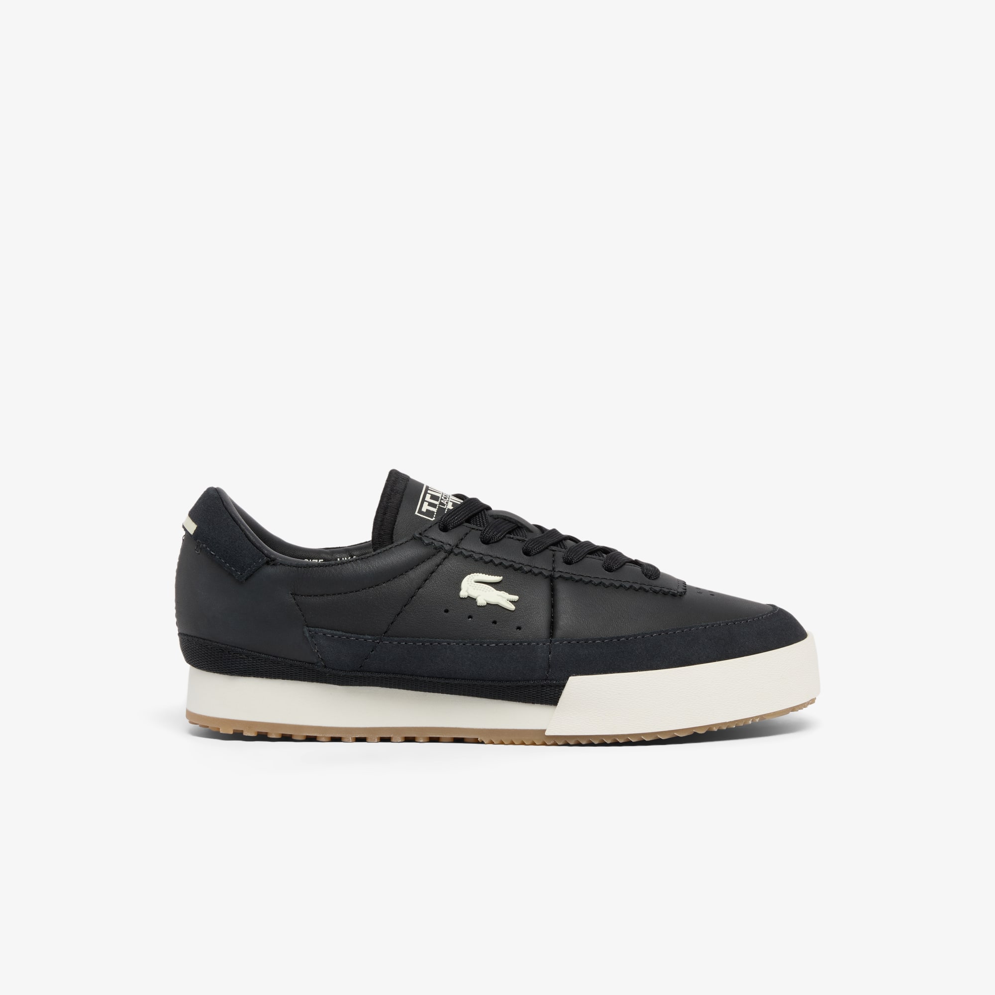 Lacoste Sneakers Aura De Cuero Para Mujer Negro
