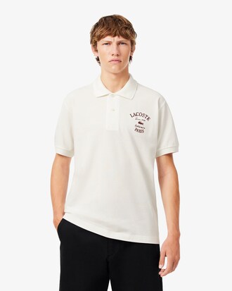 Polo de Petit Piqu&eacute; Bordado de Corte Cl&aacute;sico