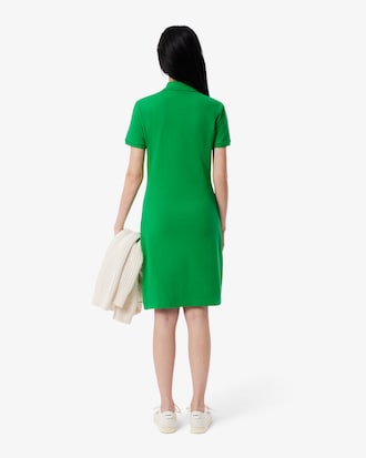 Women's Slim Fit Stretch Mini Piqu&eacute; Polo Dress