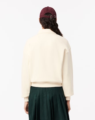 Women's Embroidered Fleece Polo Sweatshirt