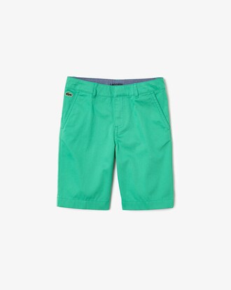 Bermuda Gar&ccedil;on en coton stretch uni