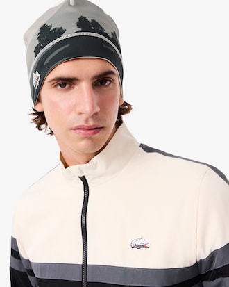 Men's Sport Landscape Print Fleece Beanie