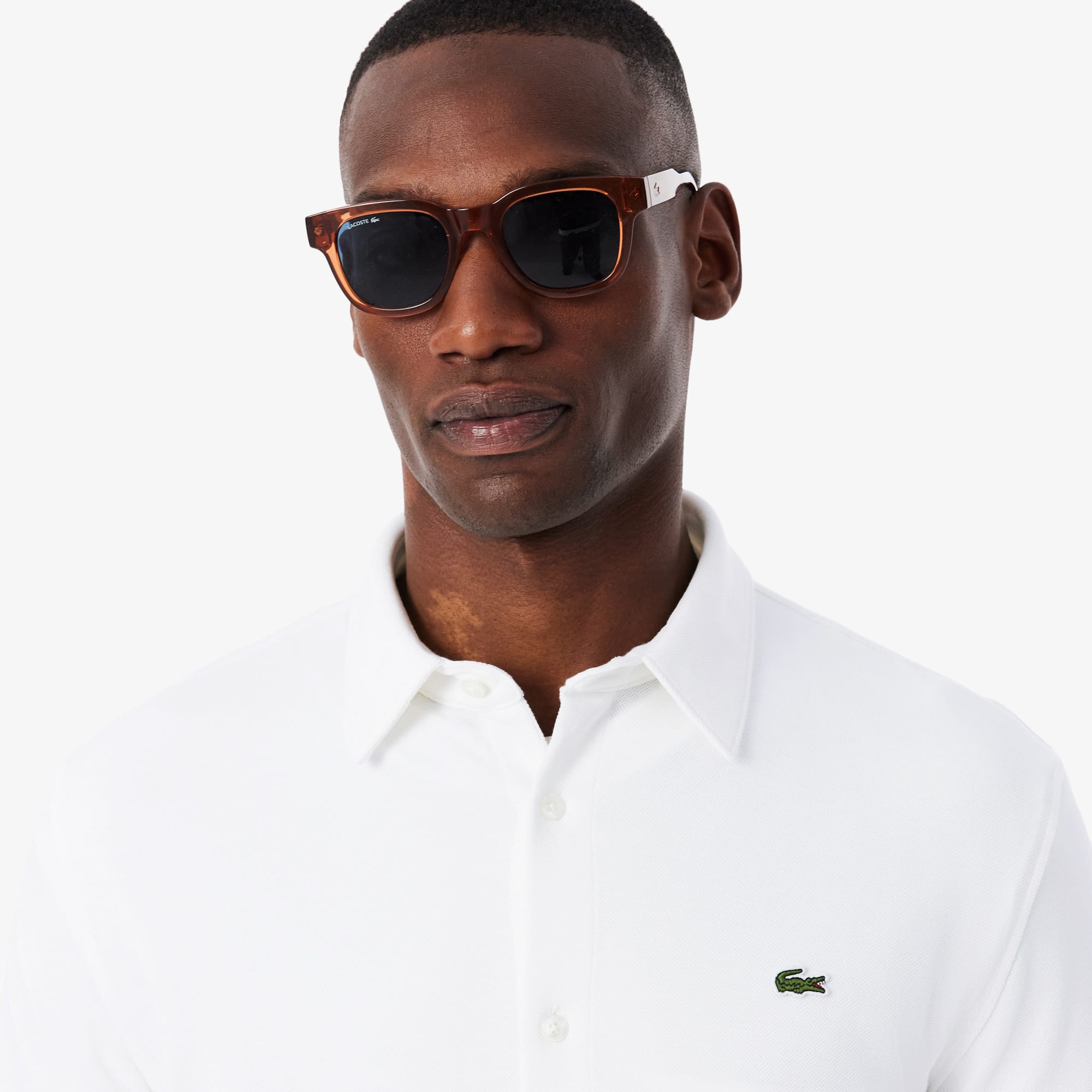 Men's Slim Fit Cotton Piqué Shirt