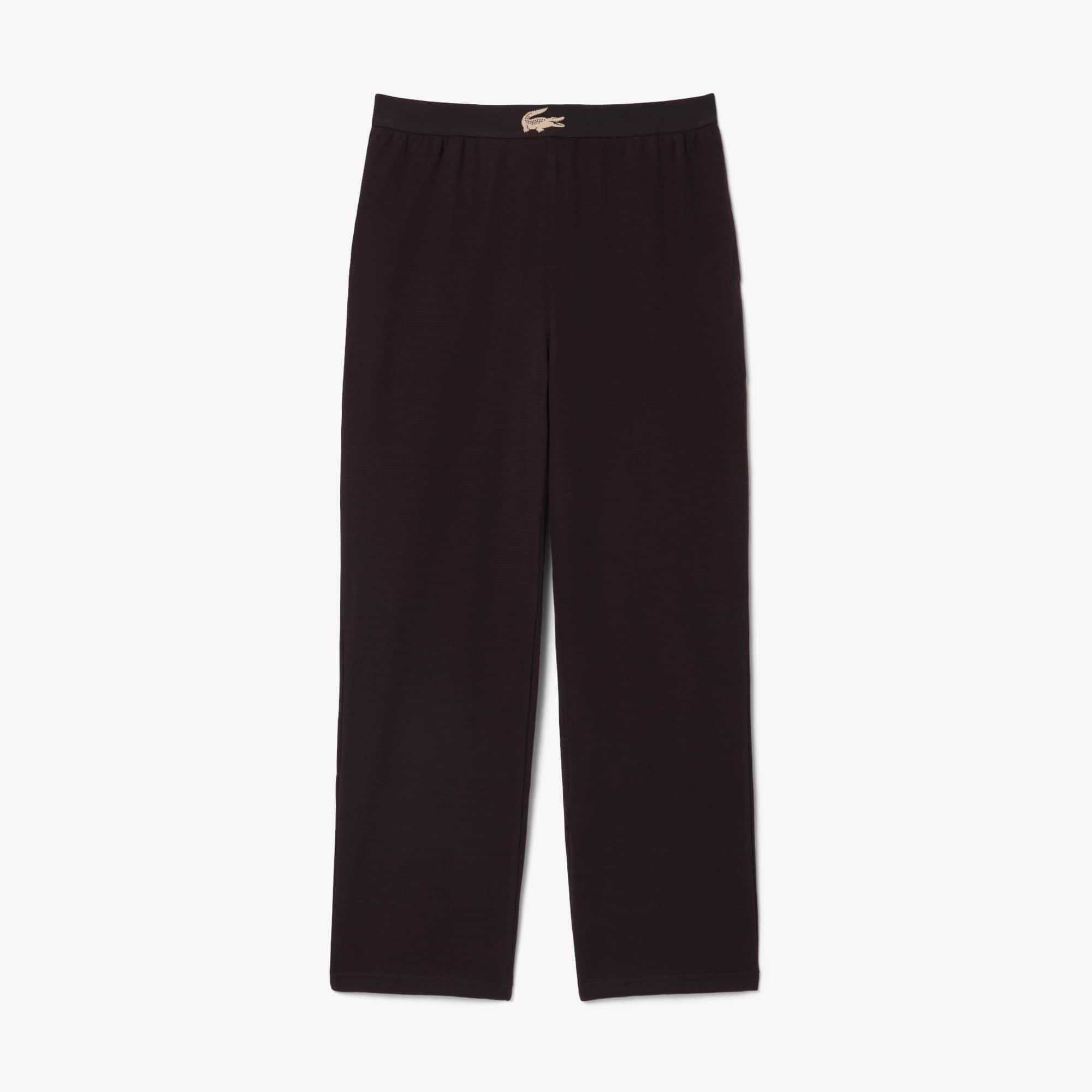 Lacoste Men's Straight-Fit Lounge Waffle-Knit Pajama Pants - Buffalo