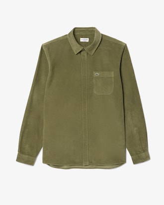 Men's Regular Fit Velour Shirt