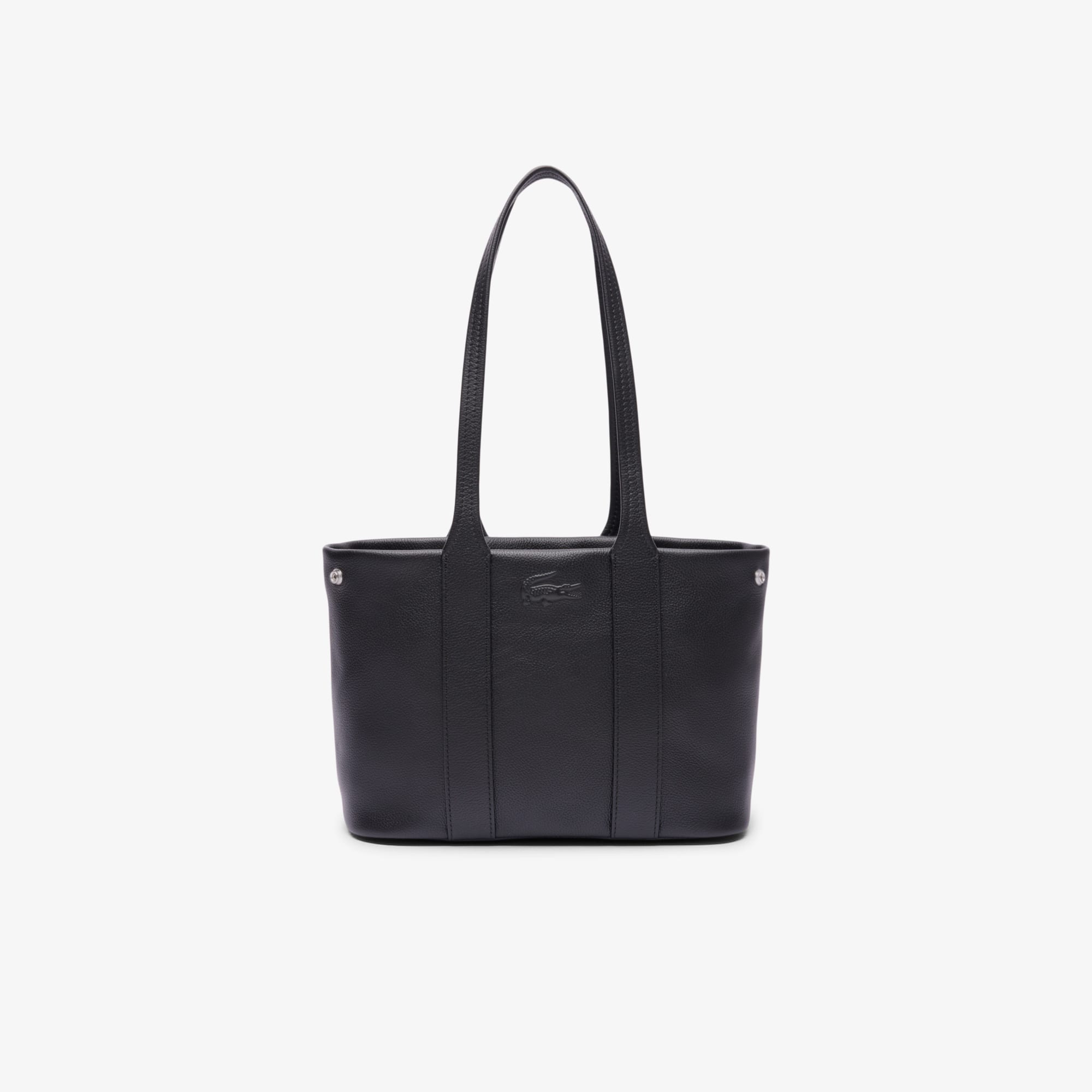 Lacoste Women's Small City Court Grain Leather Tote - One Size In Black
