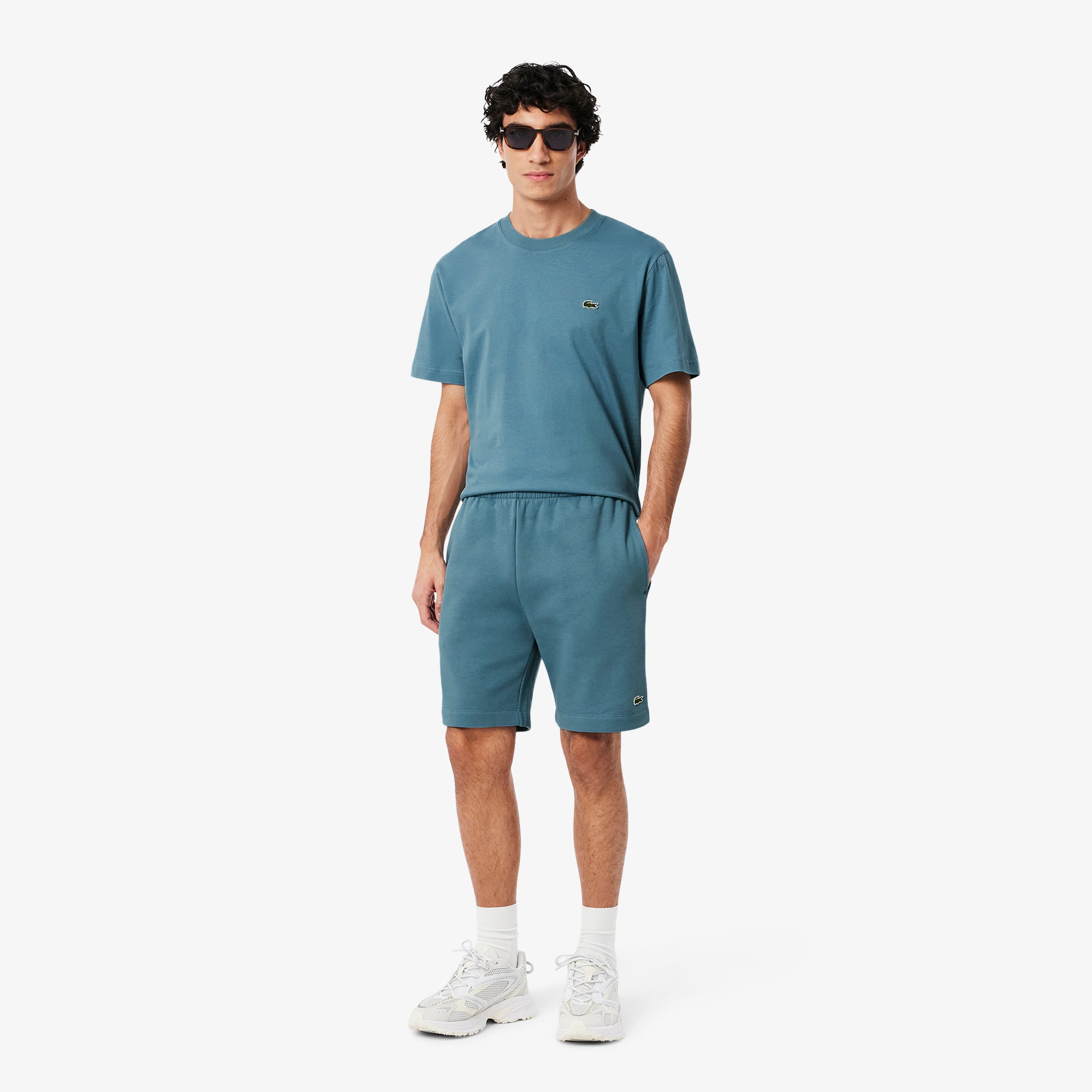 Lacoste Men's Regular Fit Fleece Shorts - 3xl - 8 In Blue