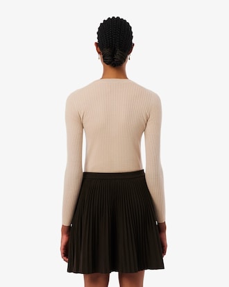 Women's Rib Knit Merino Wool Cardigan