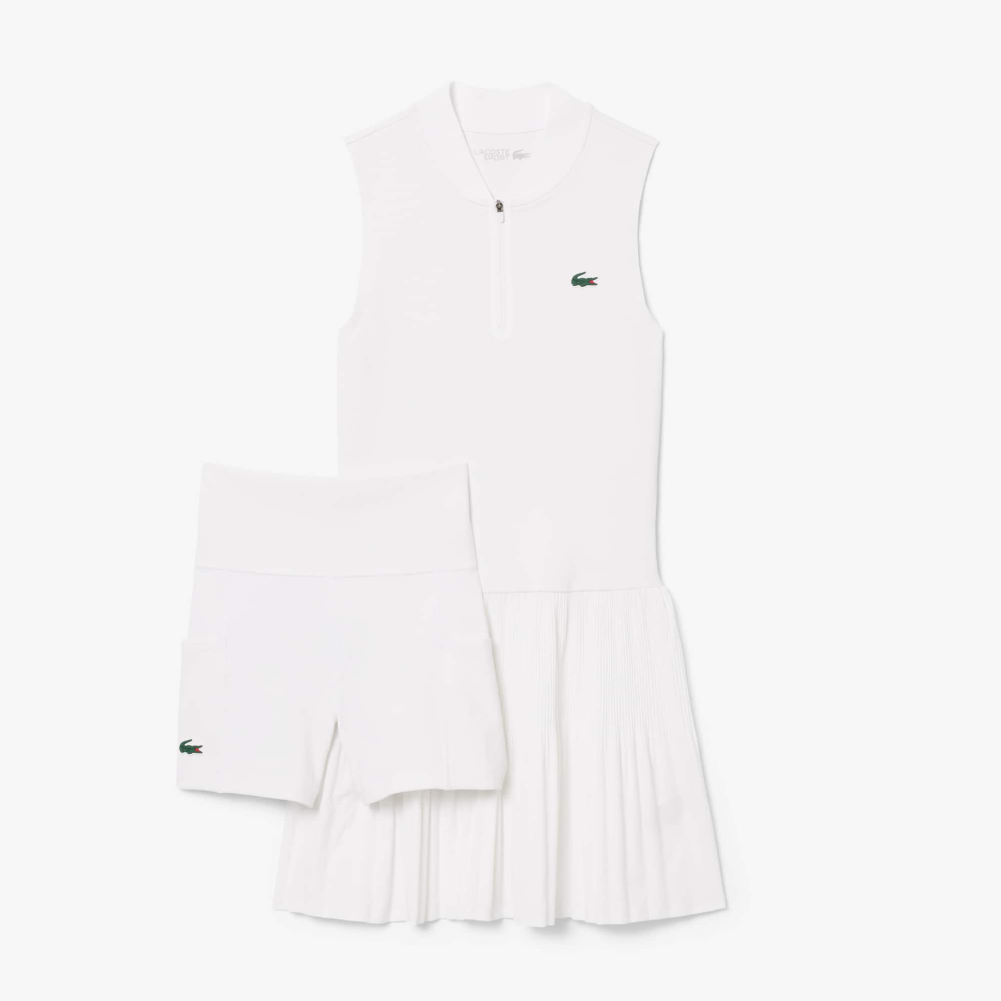 lacoste pleated tennis dress Ultra Dry Stretch Tennis Dress with Liner
