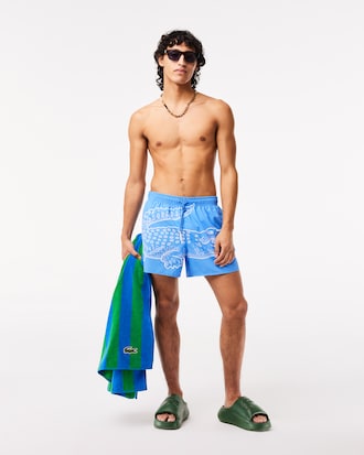 Men’s Crocodile Print Swim Trunks
