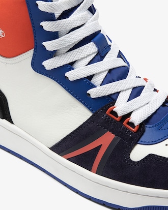 Sneakers de hombre Lacoste L001 Mid en piel Color Block