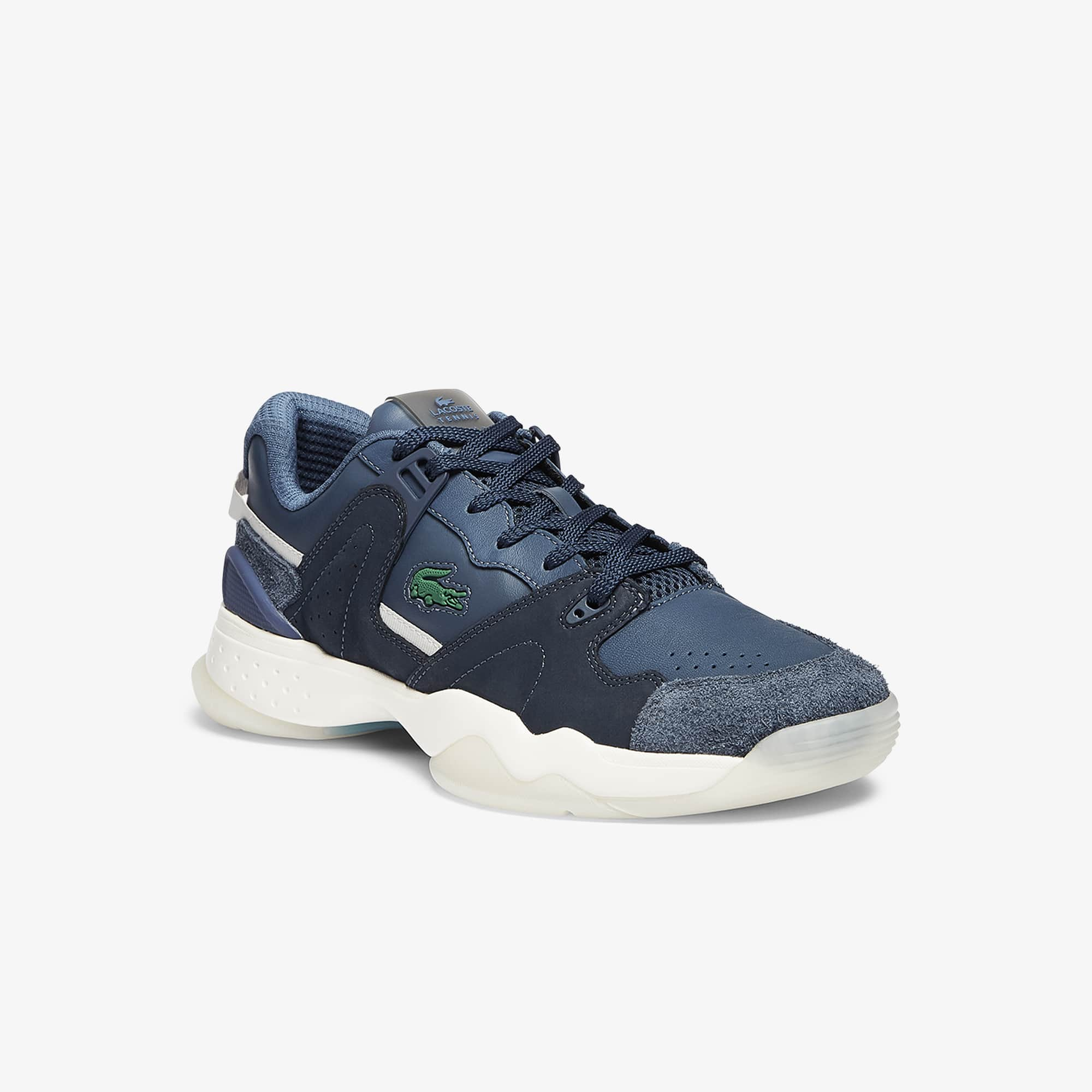 Lacoste Men's T-Point Leather and Suede Sneakers. 1