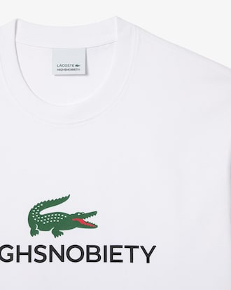 T-shirt Lacoste x Highsnobiety en jersey &eacute;pais