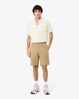 Regular Fit Stretch Cotton Chino Bermuda Shorts