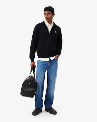 Zipped Cotton Fleece Sweatshirt