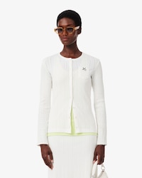 Slim Fit Pointelle Cardigan