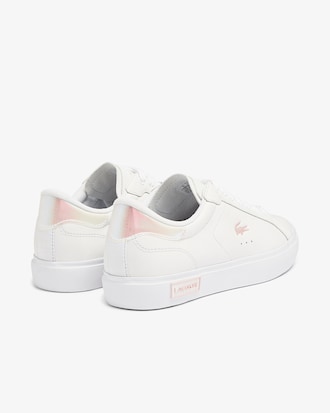 Women's Powercourt Leather Iridescent Detail Sneakers