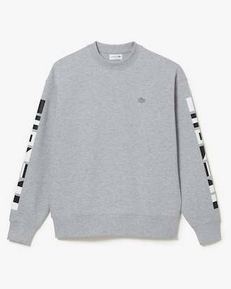 Sudadera para hombre Lacoste de corte holgado con estampado reflectante