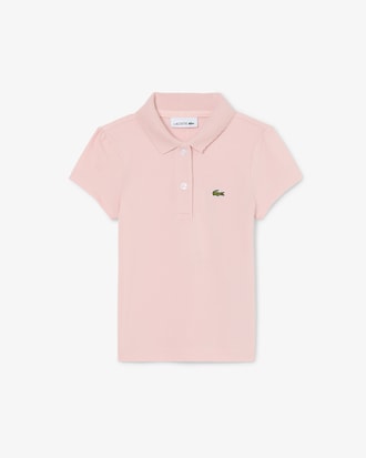 Girls' Scalloped Collar Piqu&eacute; Polo