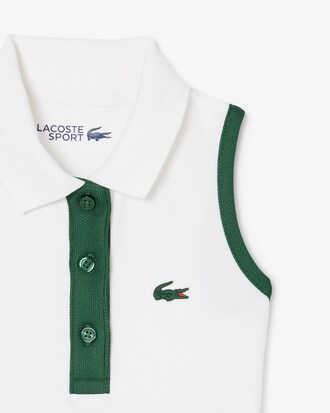 Sleeveless Petit Piqu&eacute; Dress
