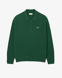 Men's Relaxed Fit Wool Polo Sweater