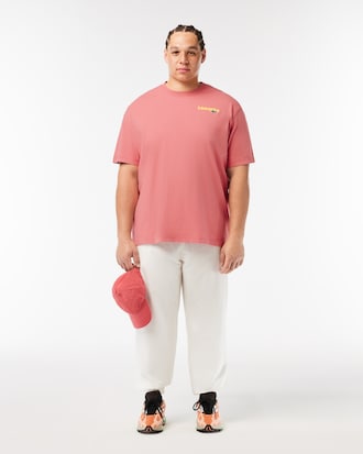 Playera con estampado degradado y efecto lavado