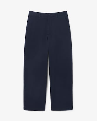 Pantal&oacute;n Chino de Corte Amplio de Algod&oacute;n El&aacute;stico