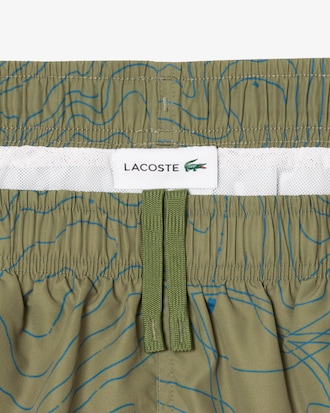 Men's Mid-Length Print Swim Trunks